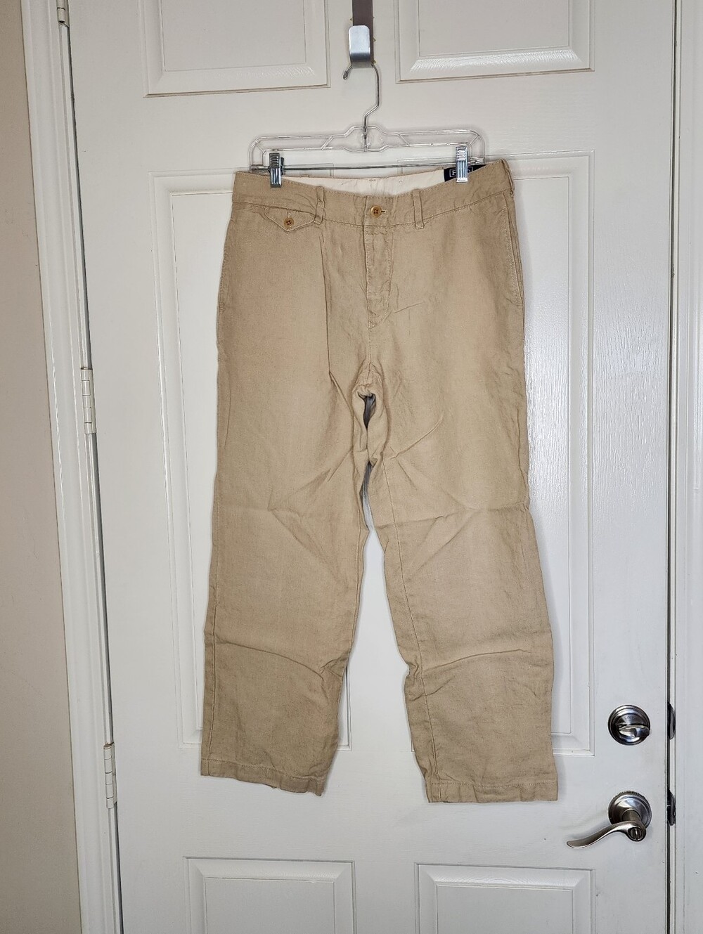 Polo Ralph Lauren 100% Linen Trousers | Size 36x32 | Tan | EUC!